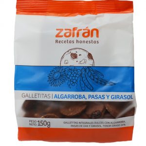 Galletitas Algarroba, Pasas y Girasol.
