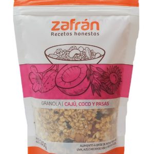Granola de Caju, Coco y Pasas.  240g