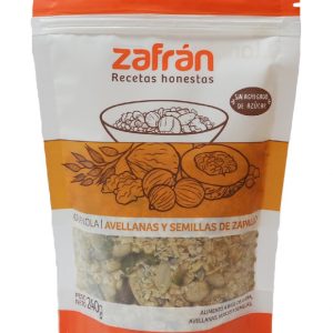 Granola de Avellanas y Semillas de Zapallo